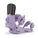 Purple and black snowboard binding