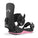 Black and pink snowboard binding