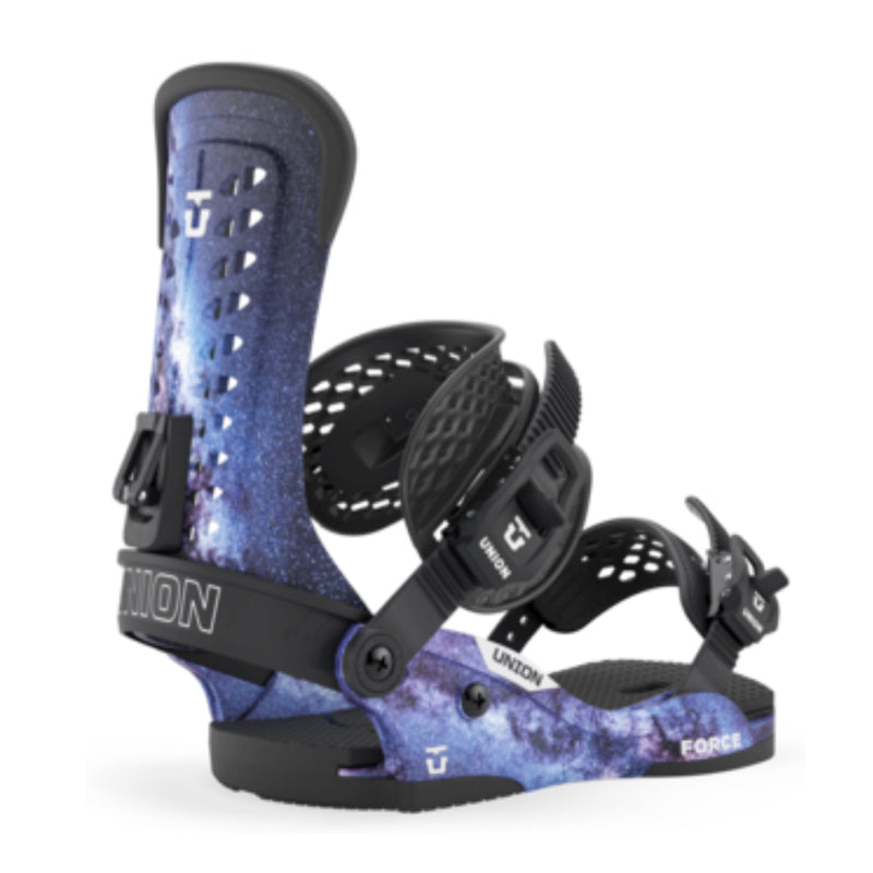 Space print snowboard bindings
