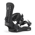 Black snowboard bindings
