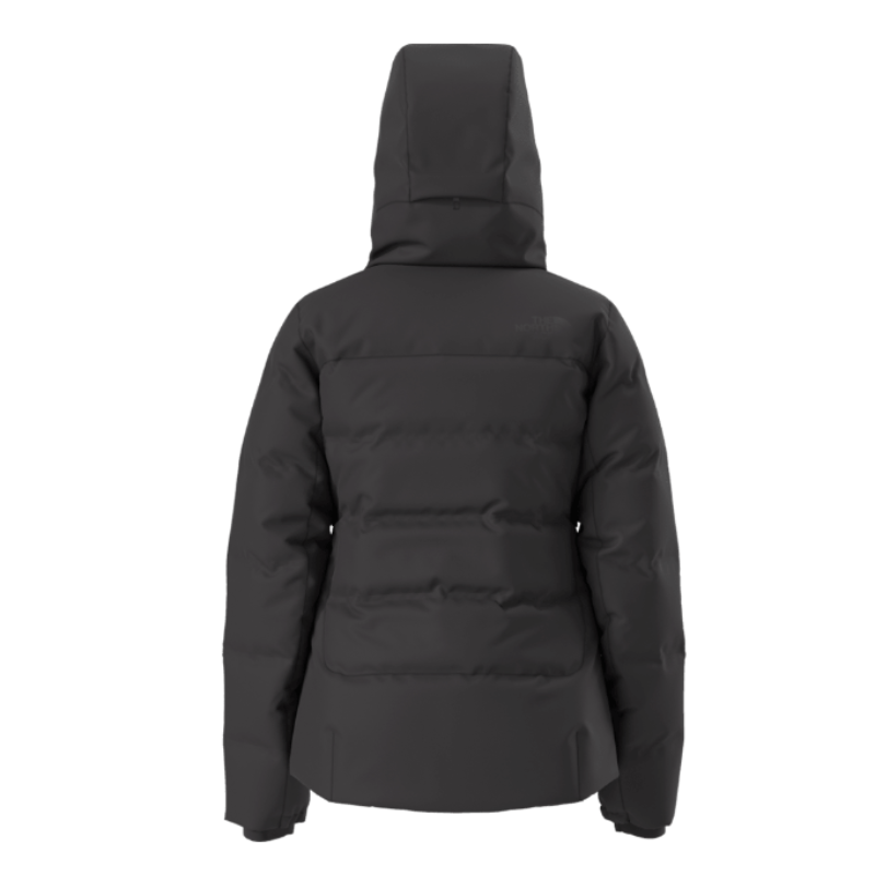 Black jacket with a hood on a white background