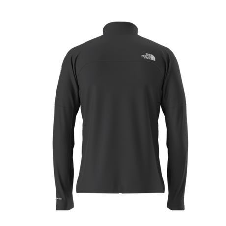 Black long-sleeve shirt with The North Face logo on a white background