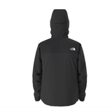 Black jacket with a hood on a white background