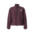 Maroon fleece jacket with a brand logo on a white background