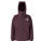 Maroon hooded jacket with The North Face logo on a white background