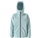 Light blue rain jacket with a brand logo on a white background