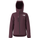 Maroon jacket with a hood on a white background
