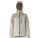 Beige and white jacket with a brand logo on a white background