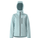 Light blue hooded jacket on a white background