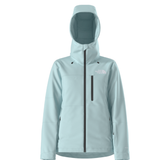 Light blue hooded jacket on a white background