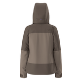 Brown hooded jacket on a white background