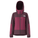 Maroon and pink jacket with a hood on a white background