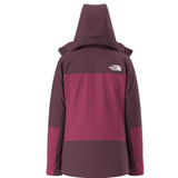 Maroon and purple jacket with The North Face logo on a white background