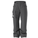 Gray pants with a brand logo on a white background