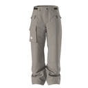 Gray cargo pants with multiple pockets on a white background