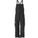 Black bib overalls on a white background