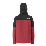 Black and red hoodie with a brand logo on a white background