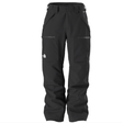 Black snow pants with The North Face logo on a white background