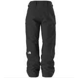 Black snow pants with a brand logo on a white background