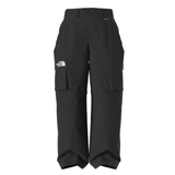 Black cargo pants with a brand logo on a white background