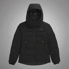 Black hooded jacket on a white background