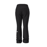 Black pants with a brand logo on a white background