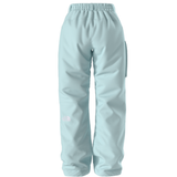 Light blue pants on a white background