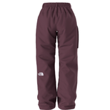 Maroon pants with a brand logo on a white background