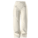 White pants on a white background