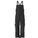 Black bib overalls on a white background