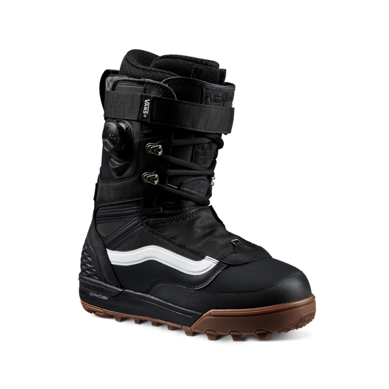 Black and White Snowboard Boot