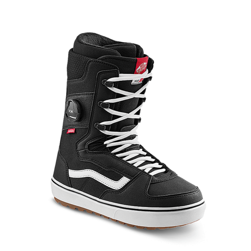 Black and White Snowboard Boot