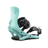 Teal and Black Snowboard bindings