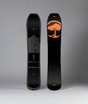 Black and orange snowboard