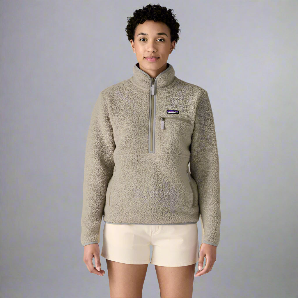 パタゴニア patagonia WOMENS RETRO PILE MARSUPIAL フリースジャケット プルオーバー 衣料品 トップス ポリエステル レディース カーキ系 【中古】 Patagonia Women's Retro Pile Marsupial