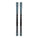 Pair of skis with bindings on a white background