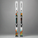 Salomon Addikt Pro 76 + M12 Skis 2026 white multicolor