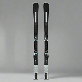 Salomon S/Max N 10XT + M10 Skis - Women's black blue frontside on piste