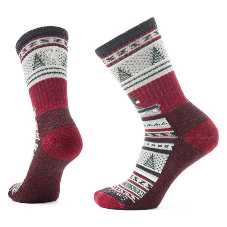 Smartwool Everyday Sai It Aint Snow Crew Socks - Unisex charcoal red green