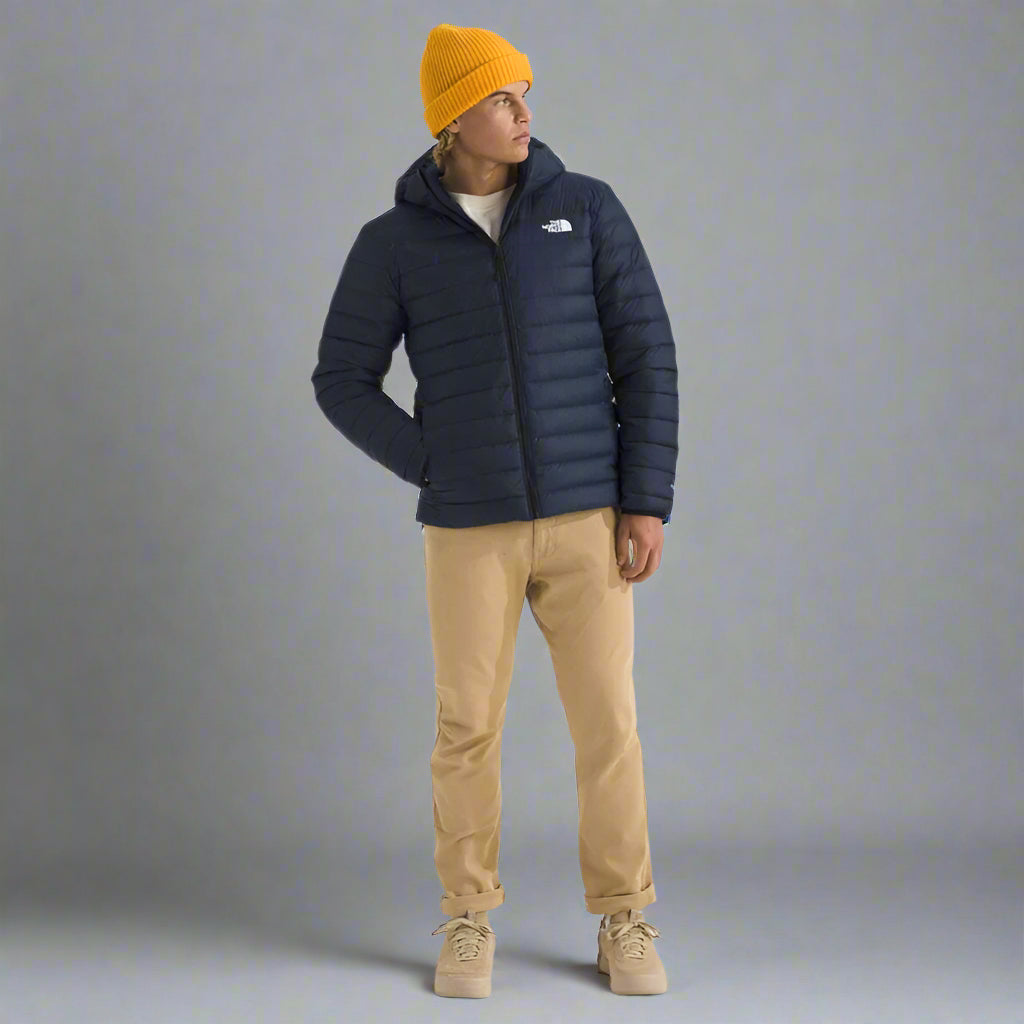 the north face classis down hooded jacket