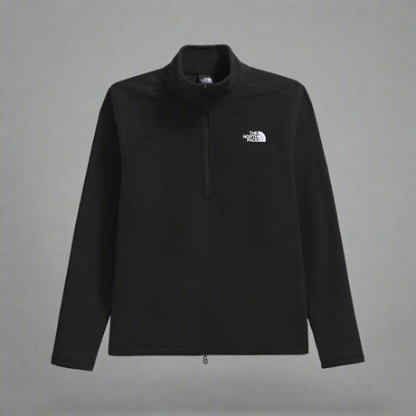 the north face texutred cap rock 1/4 zip black