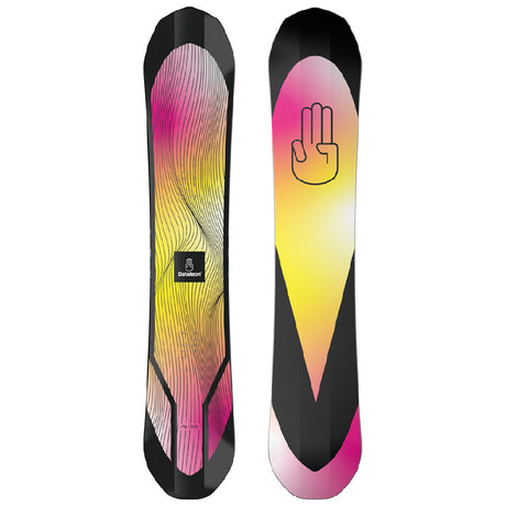 Bataleon Thunder men's snowboard 2023 Pink/Yellow/Black
