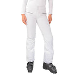 Obermeyer Bliss women's ski pant in white- front view-model
