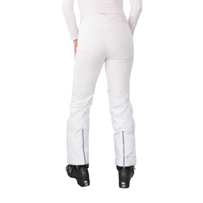 Obermeyer Bliss women's ski pant in white- back view-model