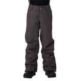 Obermeyer Brisk Ski pant for boys available in coal on proctorski.com- model