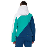 Obermeyer Women's Kayla ski Jacket in Starling pattern- Back view
