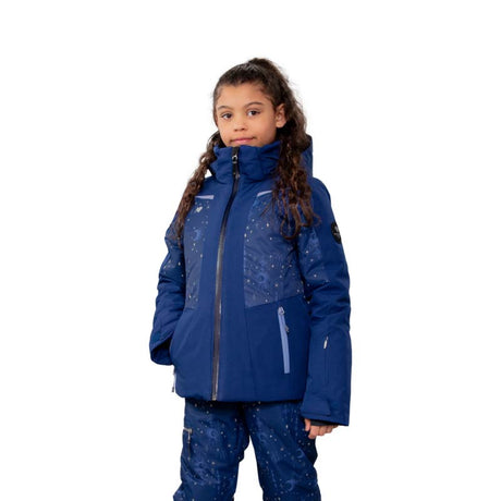 Obermeyer Leia girls' ski jacket in navy- model