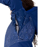 Obermeyer Leia girls' ski jacket in navy- underarm vent