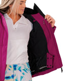 Obermeyer Tuscany Elite Women's Ski Jacket in Feel the Beet Pink- inside details