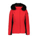 Obermeyer Tuscany II women's ski jacket in red brakelight color- front view